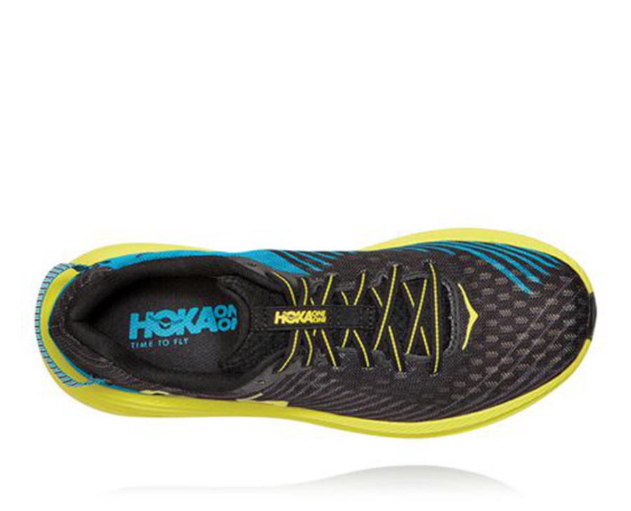 Hoka One One Running Shoes Mens Black/Green - Rincon - 95812AYFL